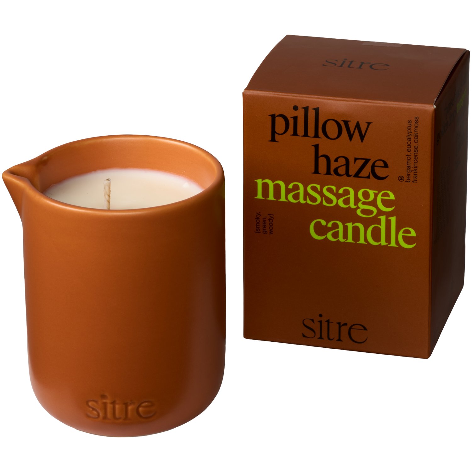 Sitre Pillow Haze Massage Lys 170 g - Kobber Sitre Pillow Haze Massage Lys 170 g - Kobber