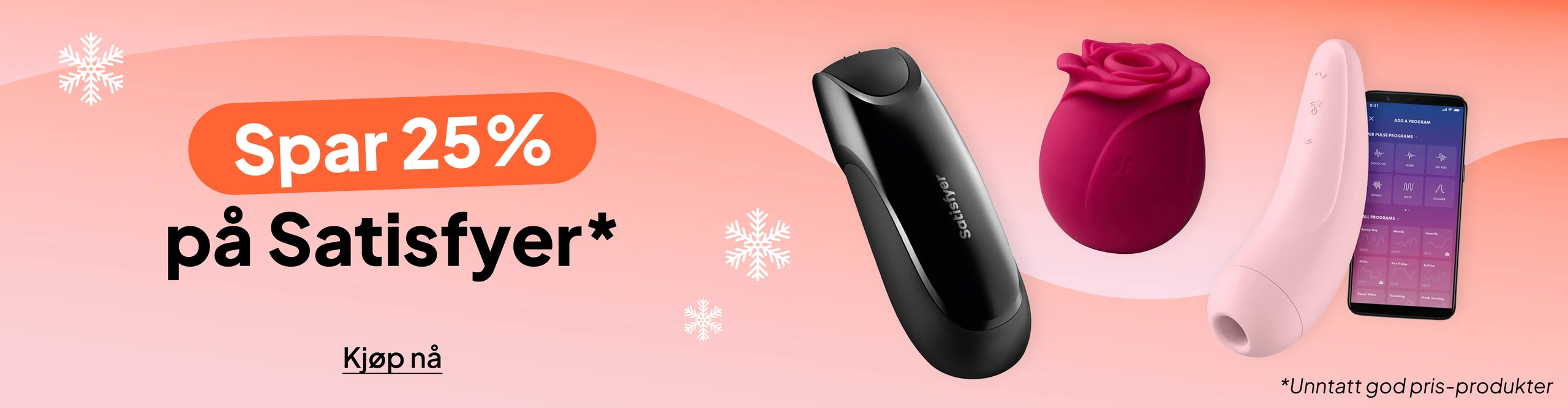 Spar 25% på Satisfyer* desktop