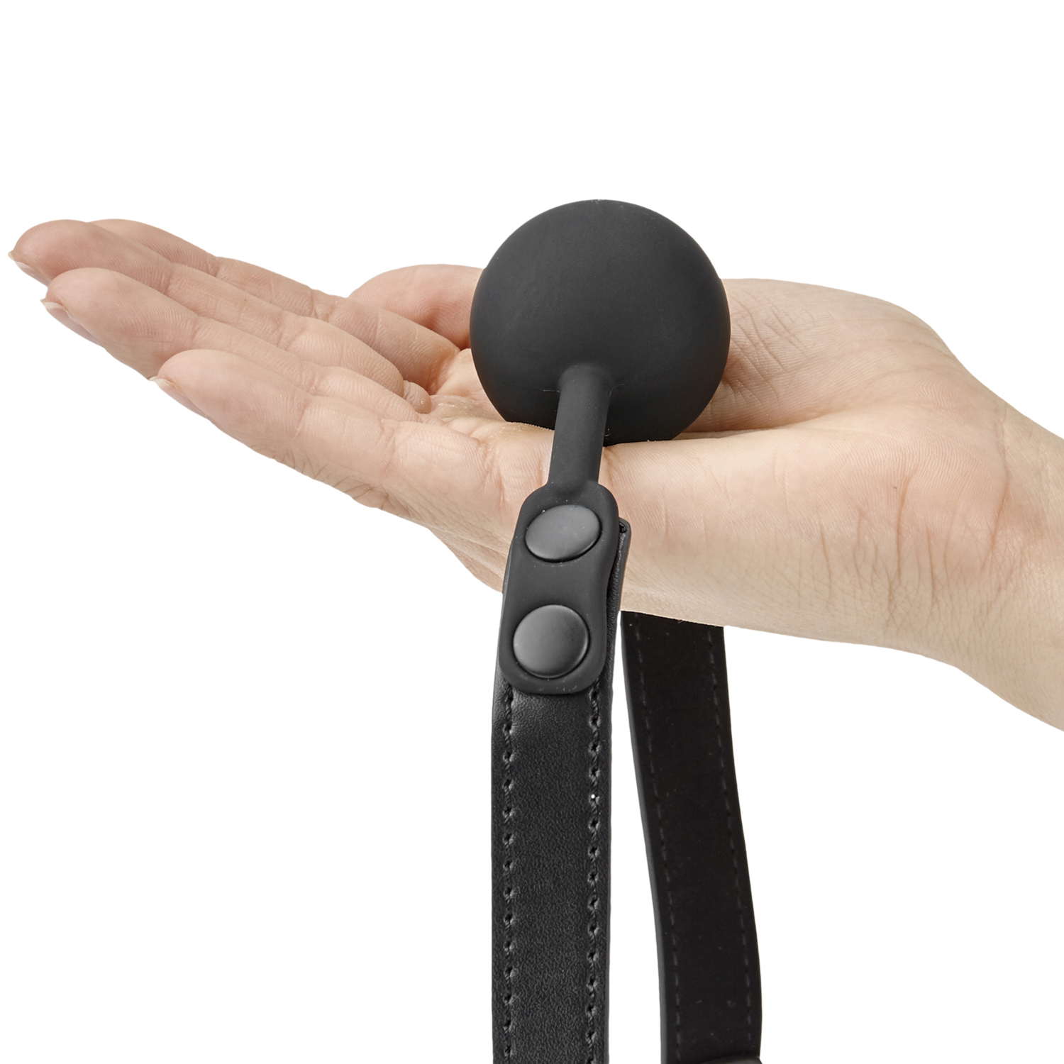 Obaie Kunstleren Siliconen Ball Gag 1