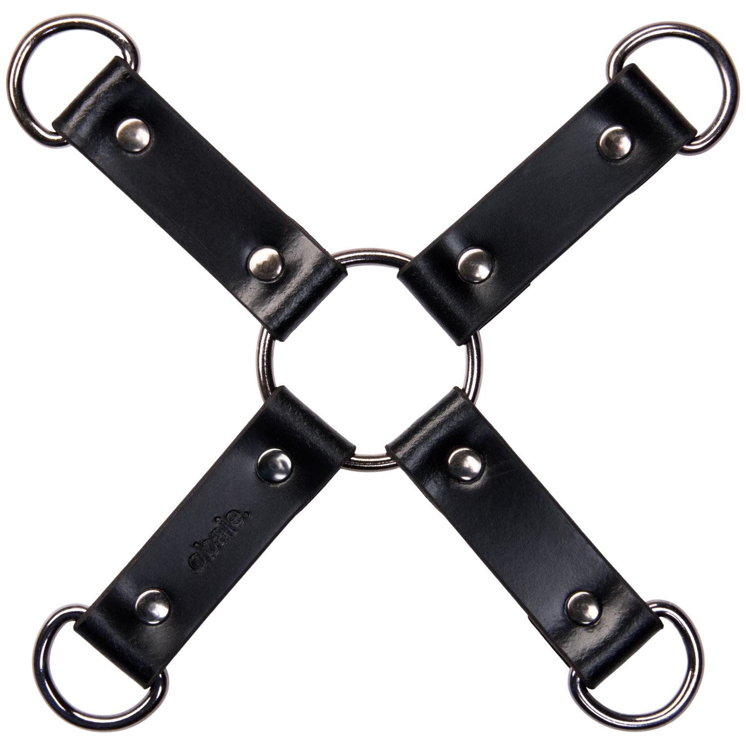 obaieÆgte Læder Klassisk Hogtie - Black