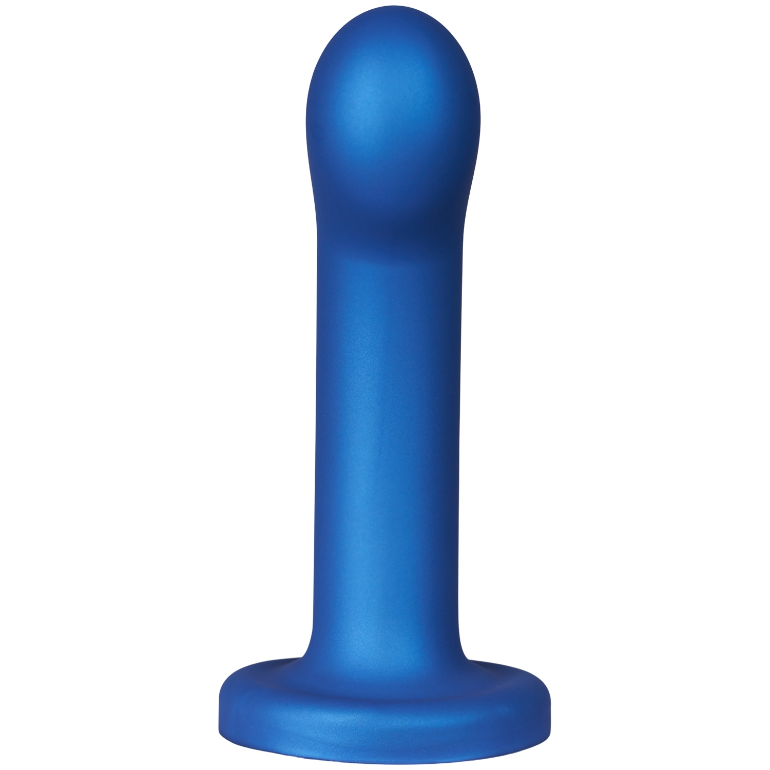 Baseks G-Punkt Dildo in Metallic Blau 14,1 cm 1