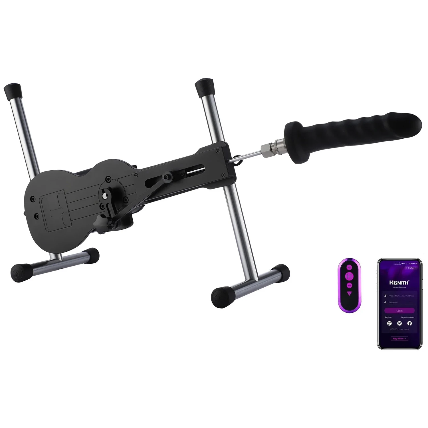 Hismith Pro Mini Machine Sexuelle Contrôlé par Application avec Gode et Télécommande var 1