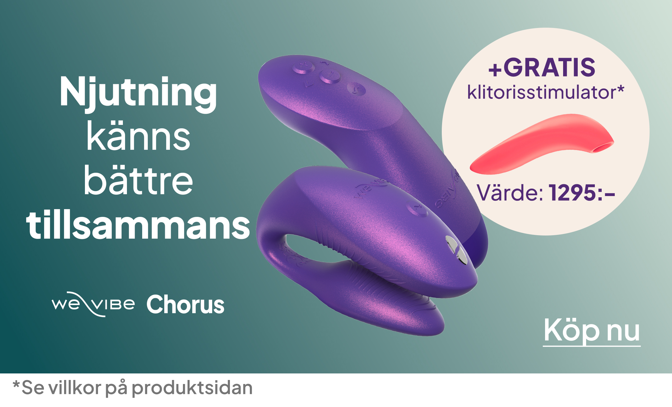 Njutning känns bättre tillsammans - We-Vibe Chorus