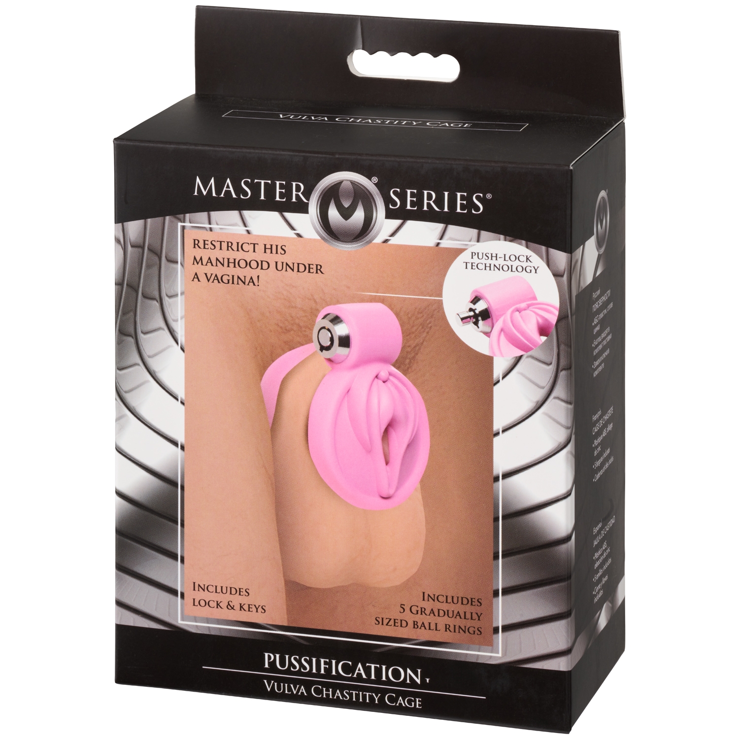 Master Series Pussification Vulva Locking Chastity Cage var 2