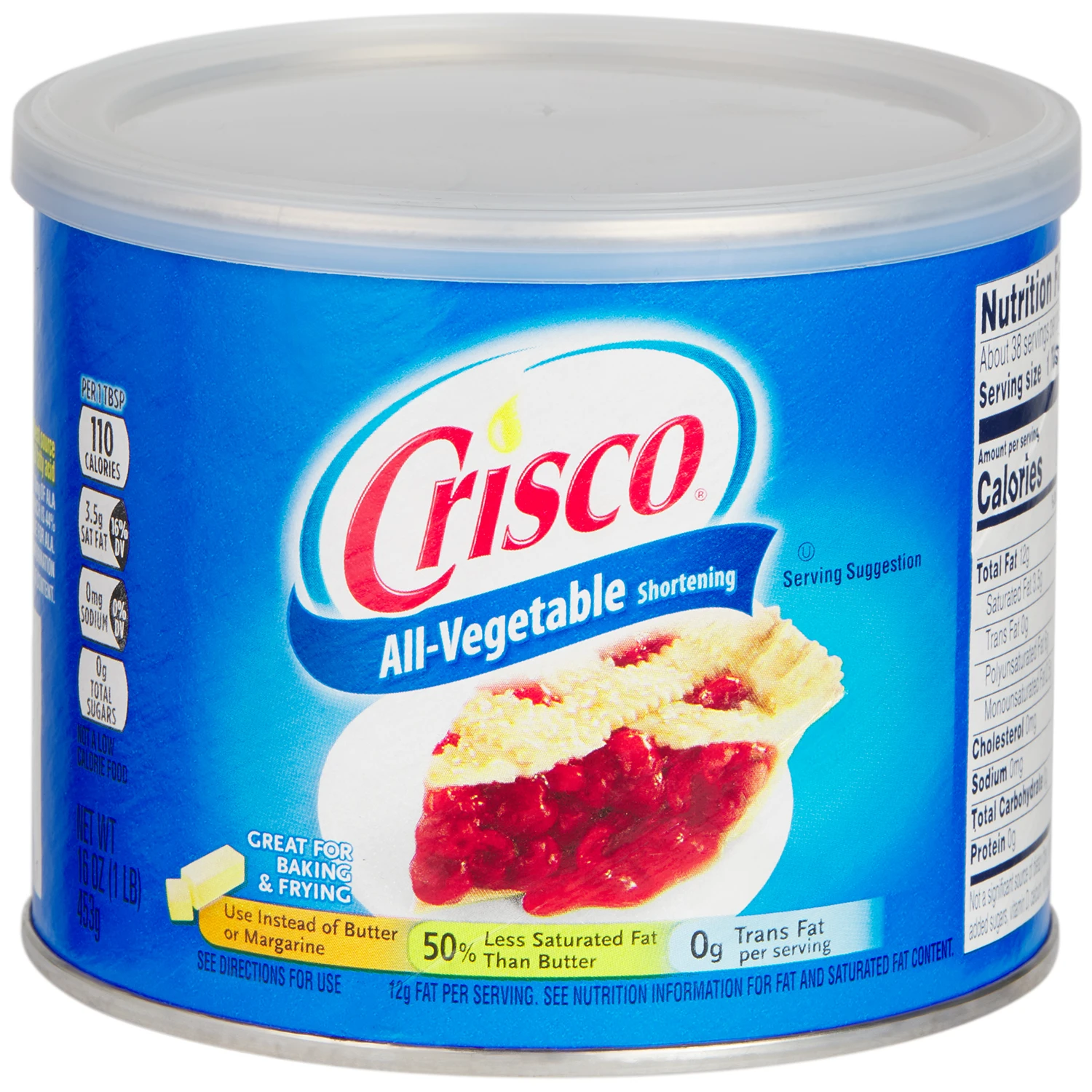 Crisco Oliebaseret Glidecreme 453 g var 1