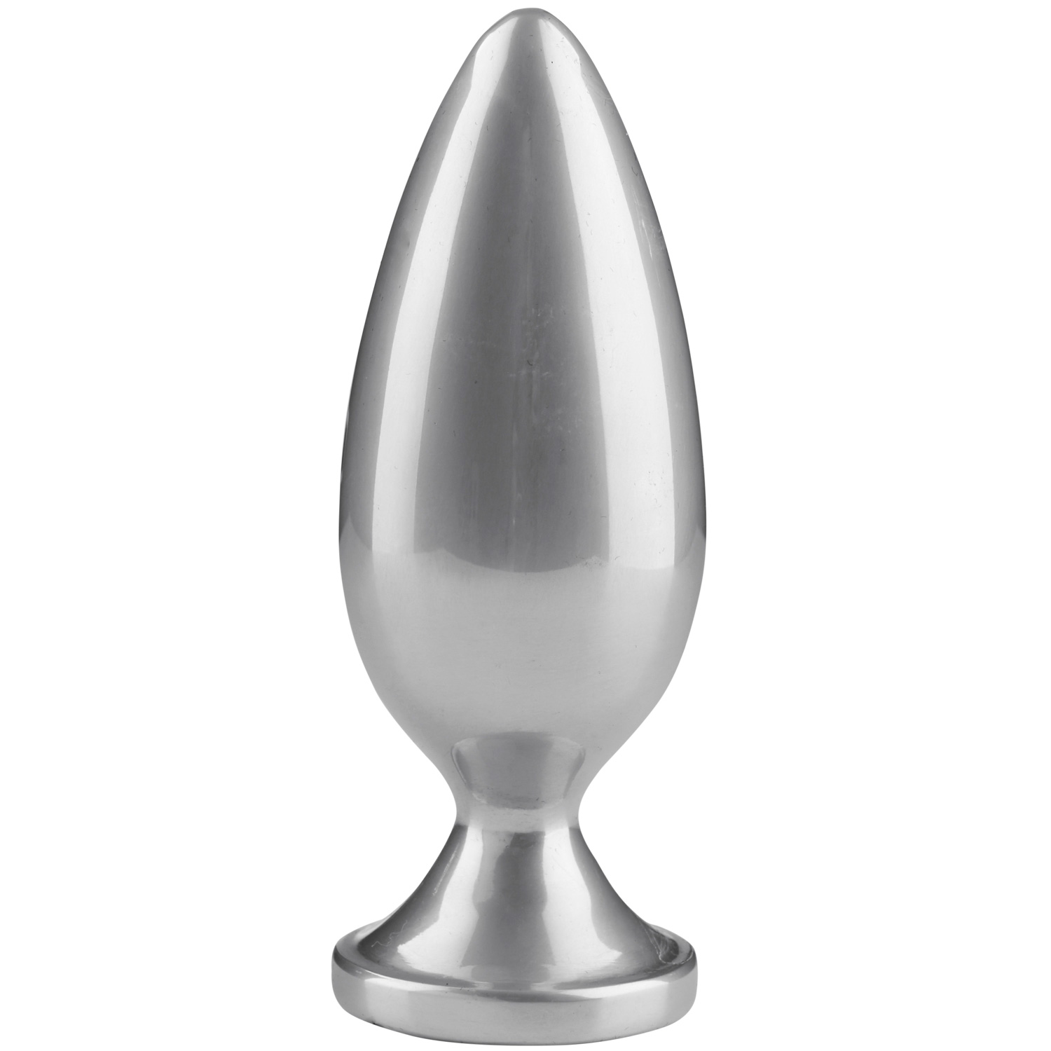 Kiotos Unisex Metal Butt Plug 9 cm - Silver