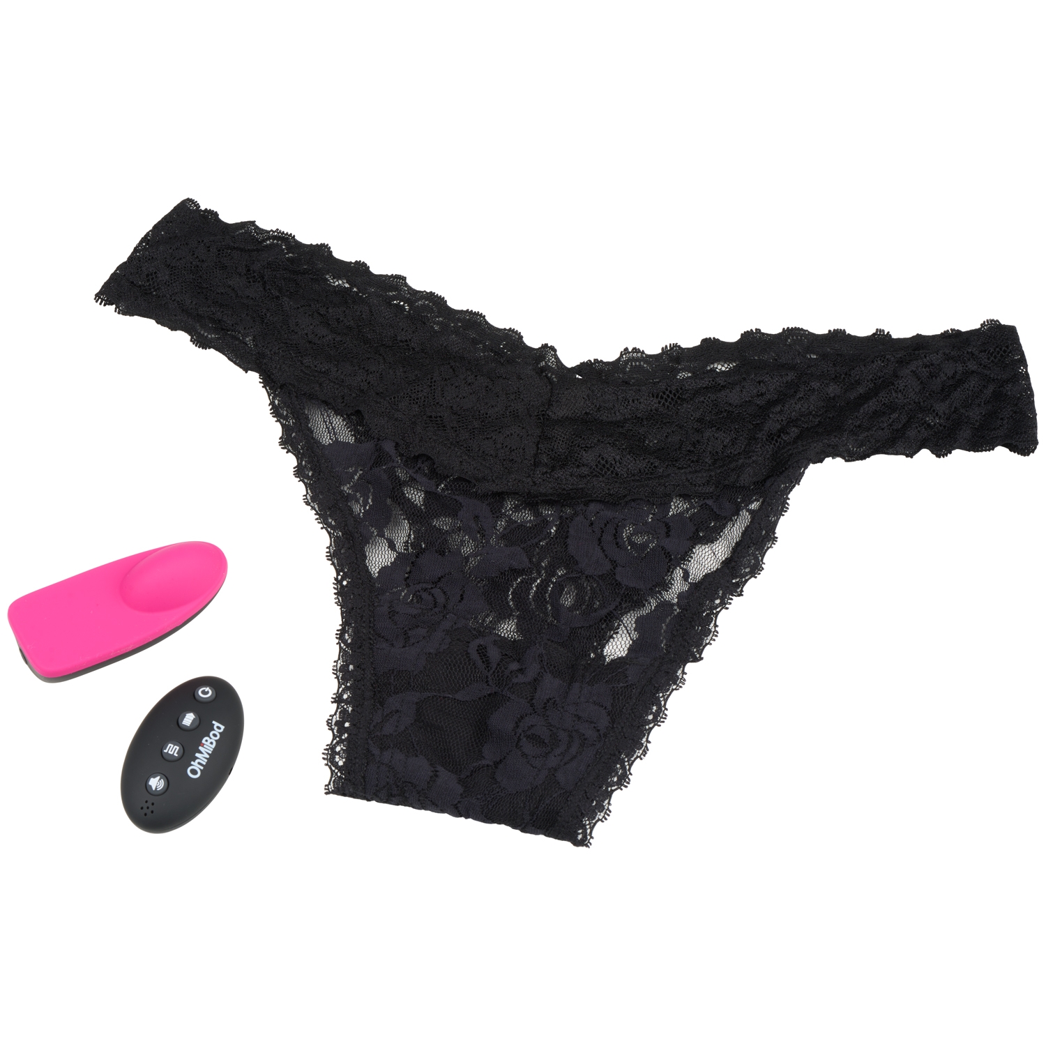 OhMiBod Club Vibe 3.OH trådløst fjernbetjent trusse- og vibratorsæt - Black - One Size thumbnail