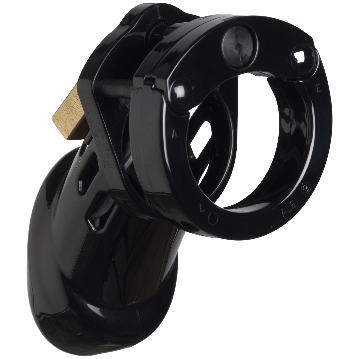 CB-6000 Schwarzer Keuschheitsgürtel 8,25 cm 1