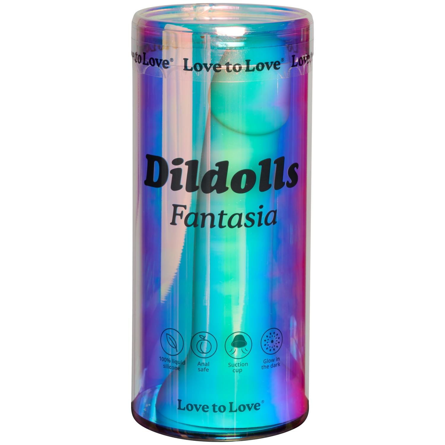 Love To Love Love To Love Dildolls Fantasia Glow In The Dark Dildo 18 cm - Forskjellige farger