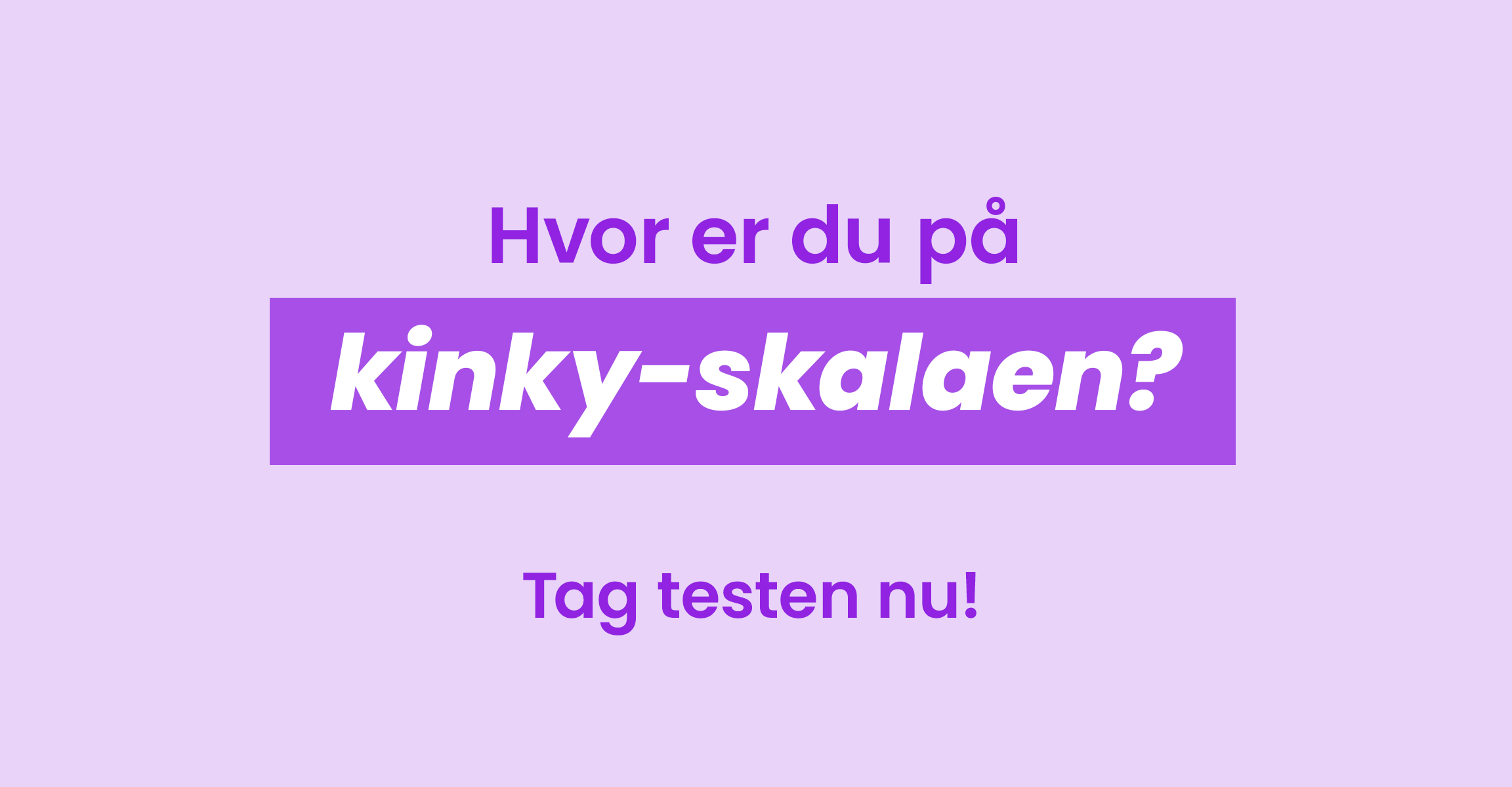 Hvor er du på kinky-skalaen?