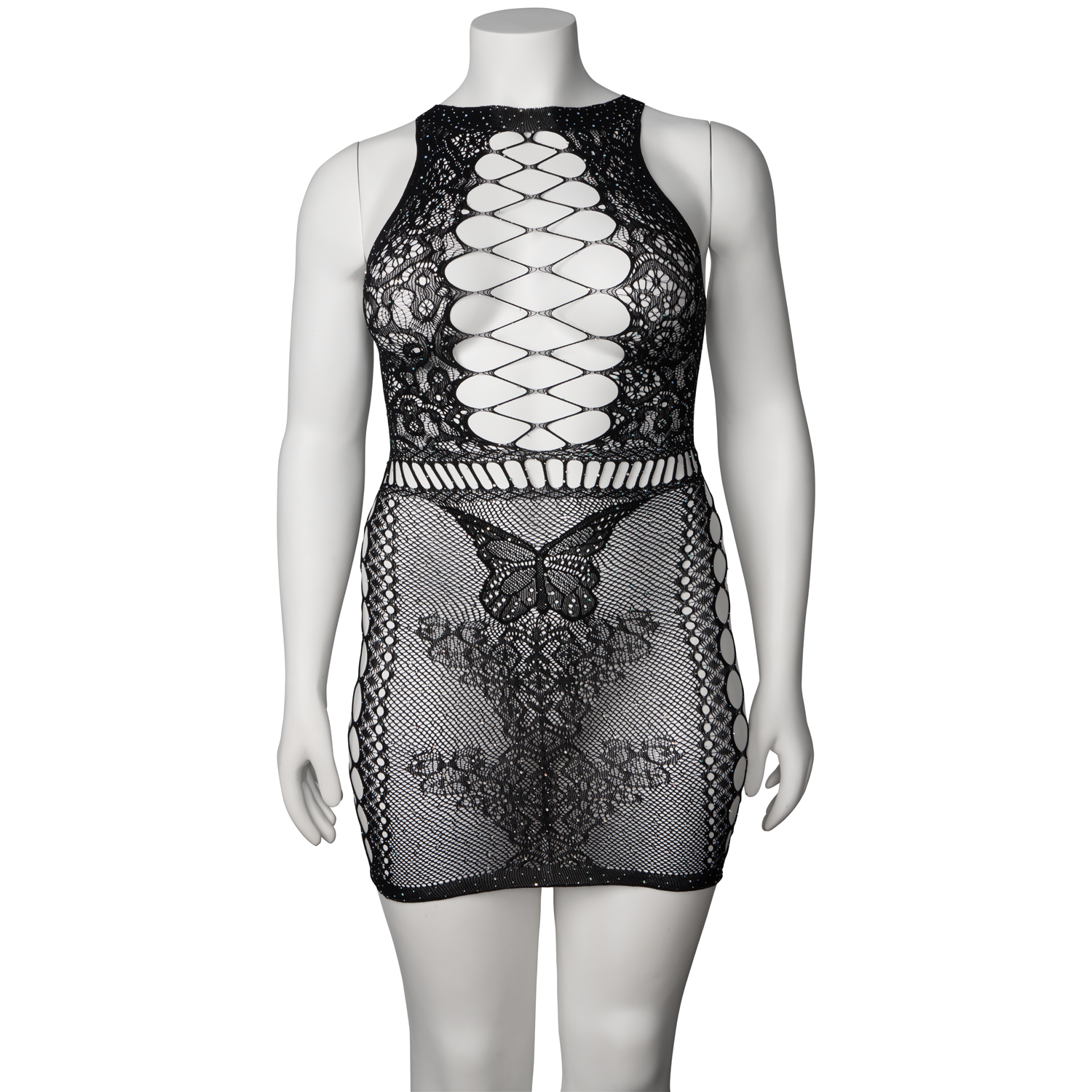 NORTIE Iris Diamond Black Dress var 7