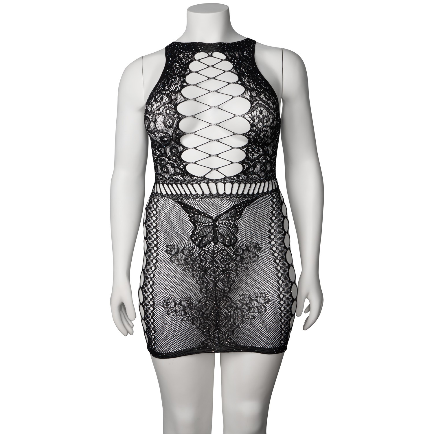 NORTIE Iris Diamond Black Dress var 7