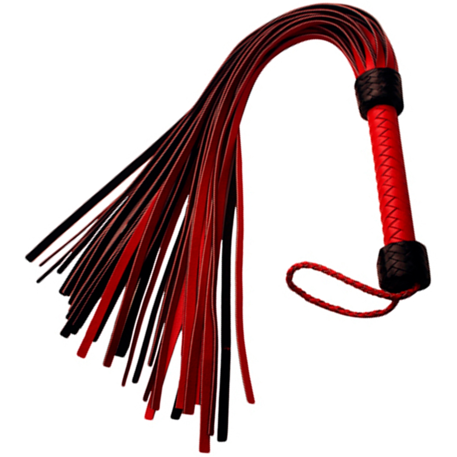 Strict Leather Flogger 77 cm - Red