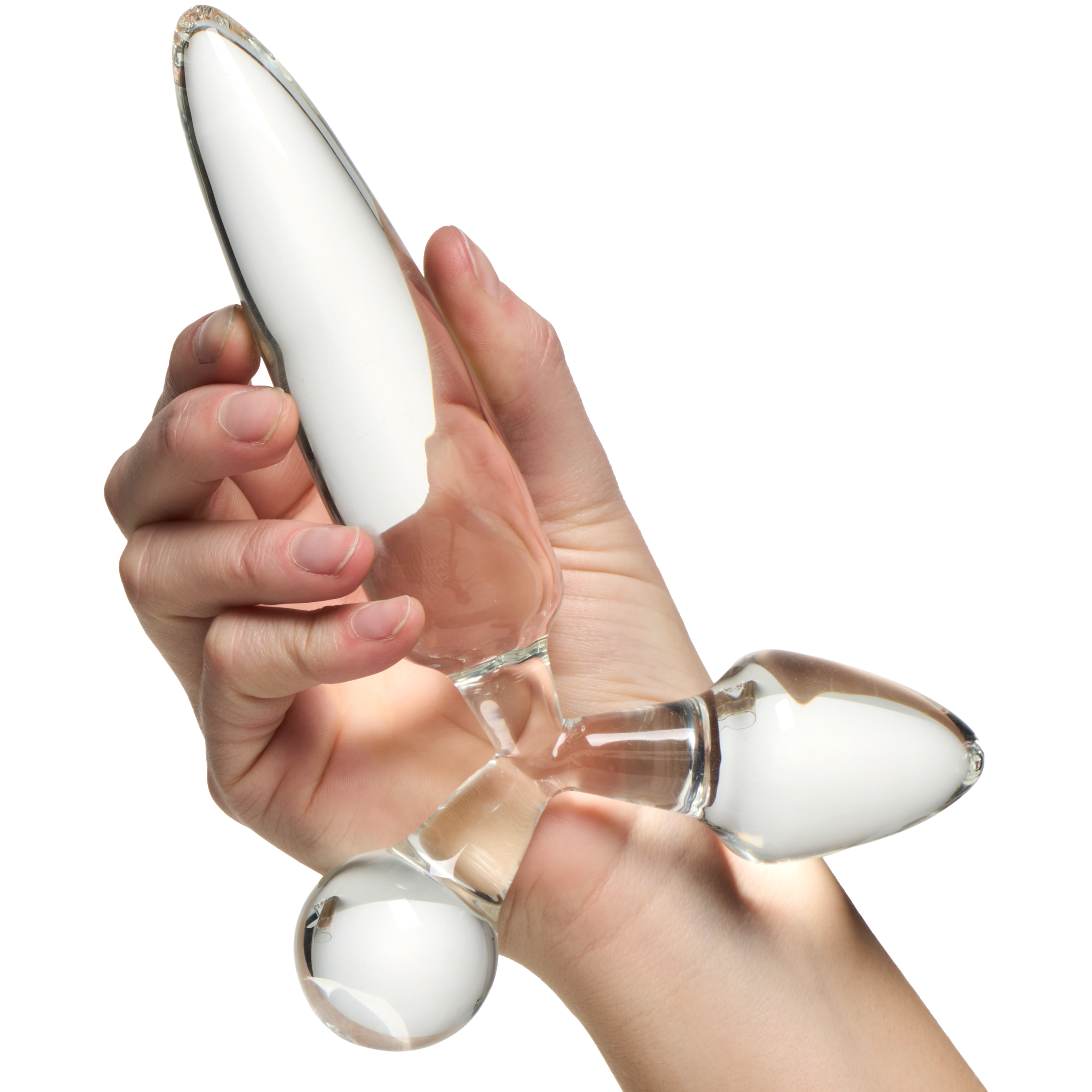 Satisfyer Triple Crystal 1 Glas Dildo 20 cm var 2