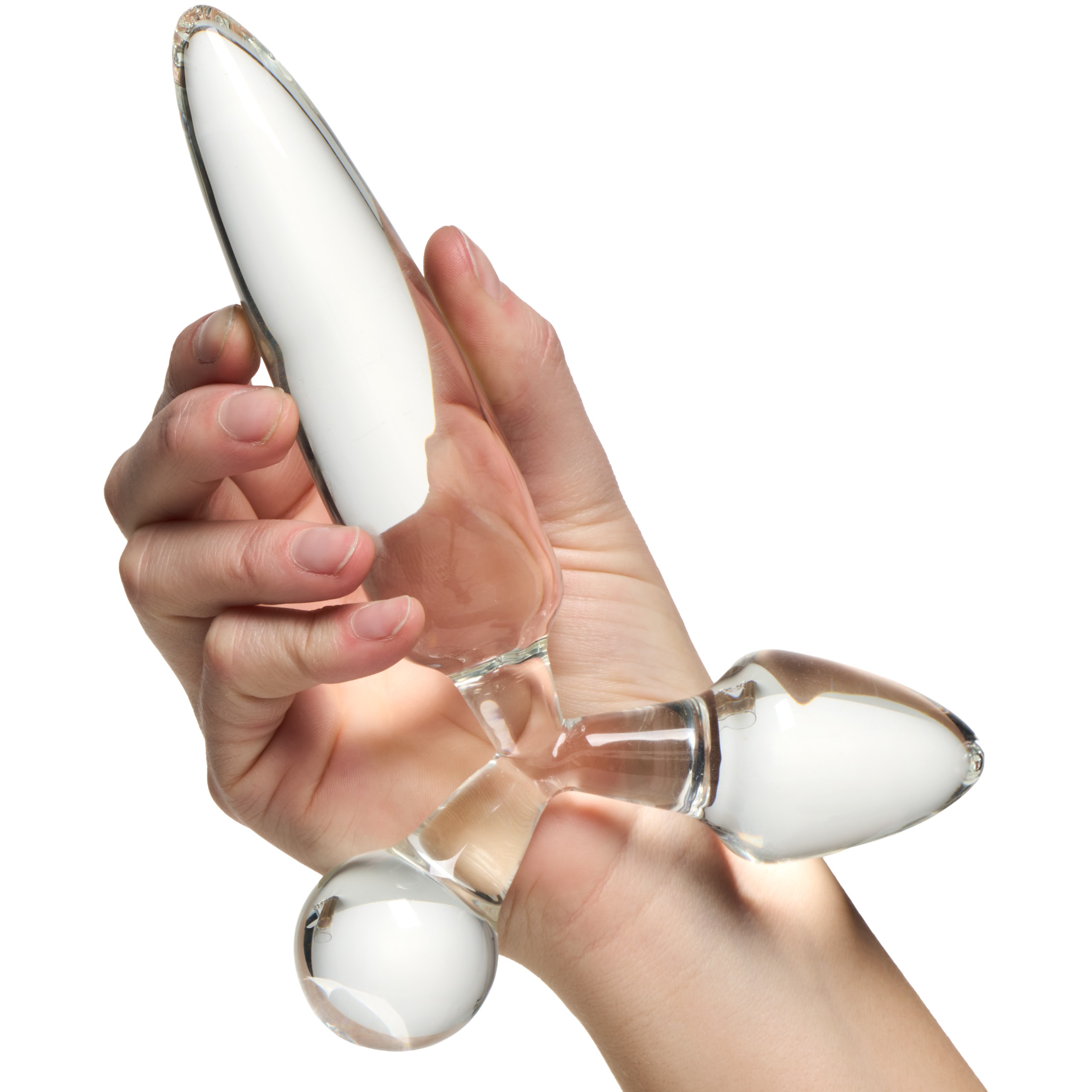 Satisfyer Triple Crystal 1 Glas Dildo 20 cm var 2