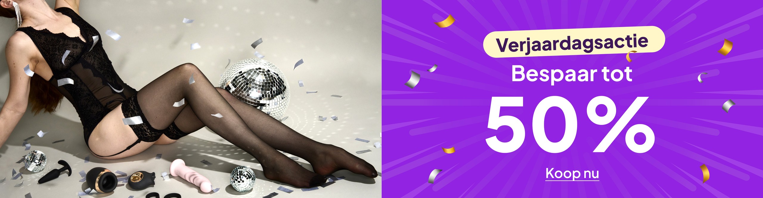 Verjaardagsactie - Bespaar tot 50% tijdens onze verjaardagsactie