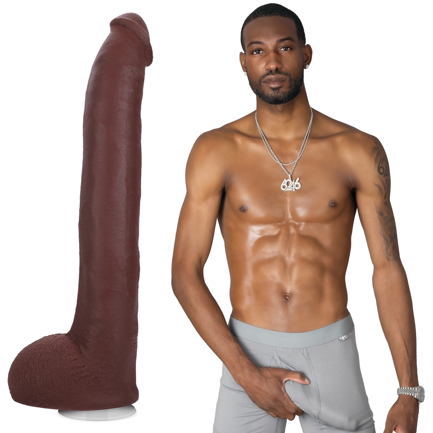 Doc Johnson Signature Cocks Hollywood Cash Dildo - Brun