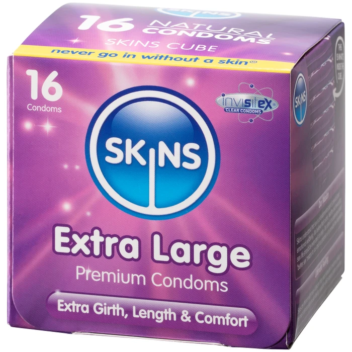 Skins Extra Large Kondomit 16 kpl var 1