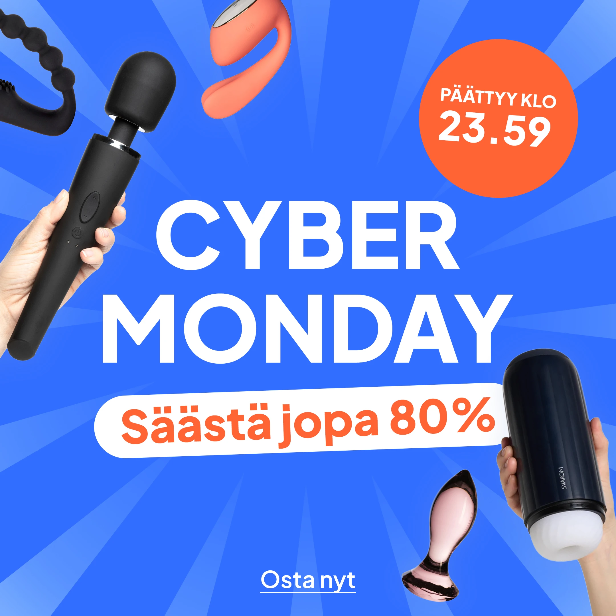 Cyber Monday Säästä jopa 80%