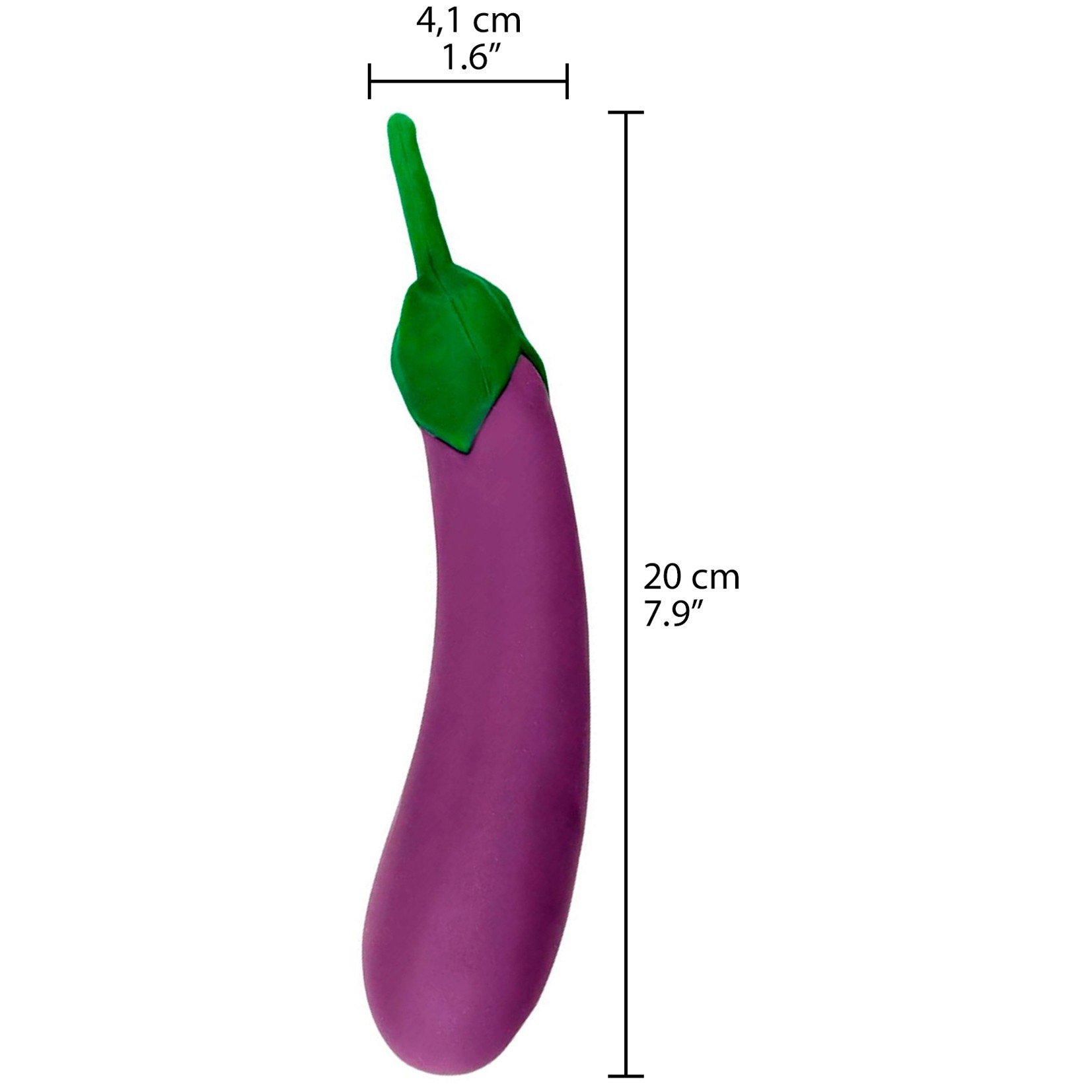 Gemüse The Eggplant Dildo Vibrator 20 cm 1