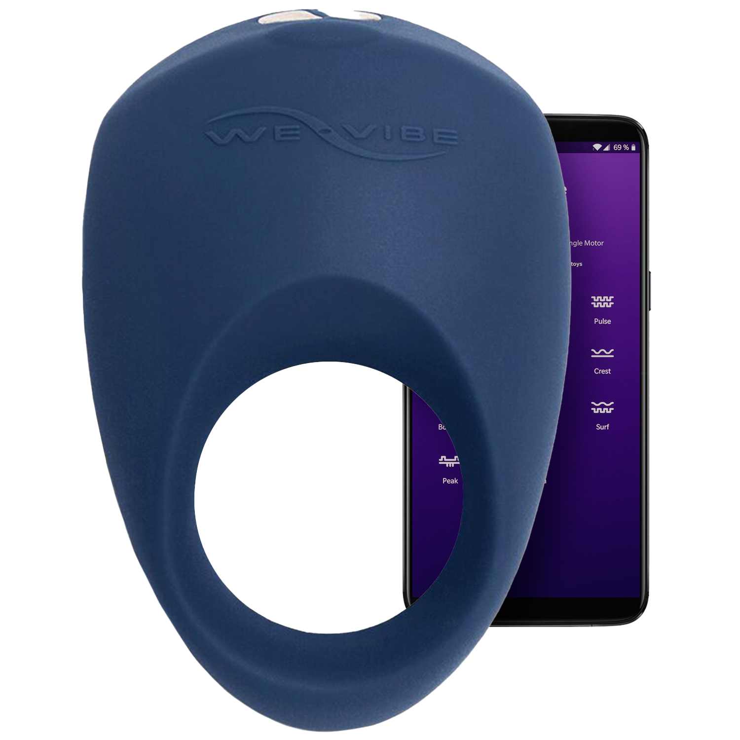We-Vibe Pivot App-Styret Penisring - Dark Blue