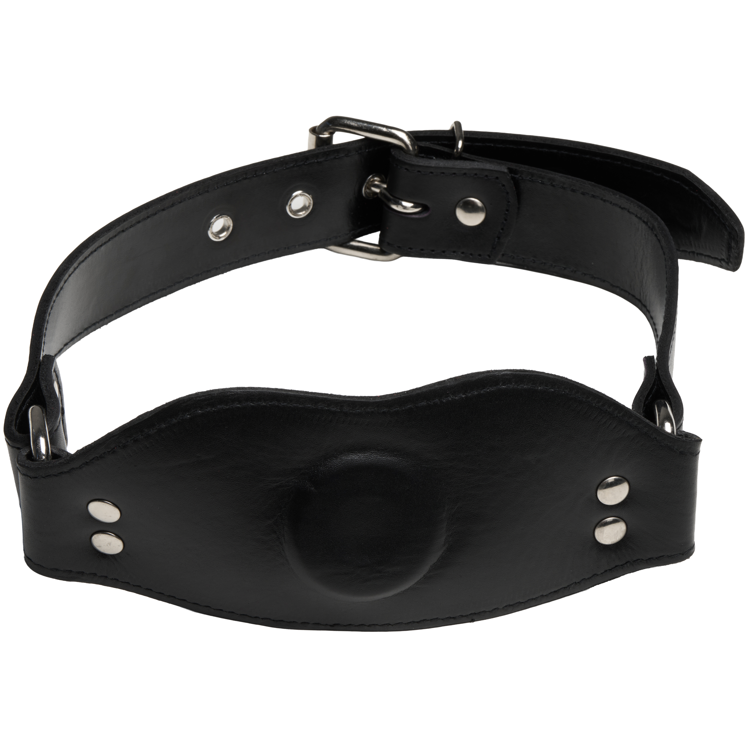 Rouge Læder Strap-On Gag med Dildo var 2