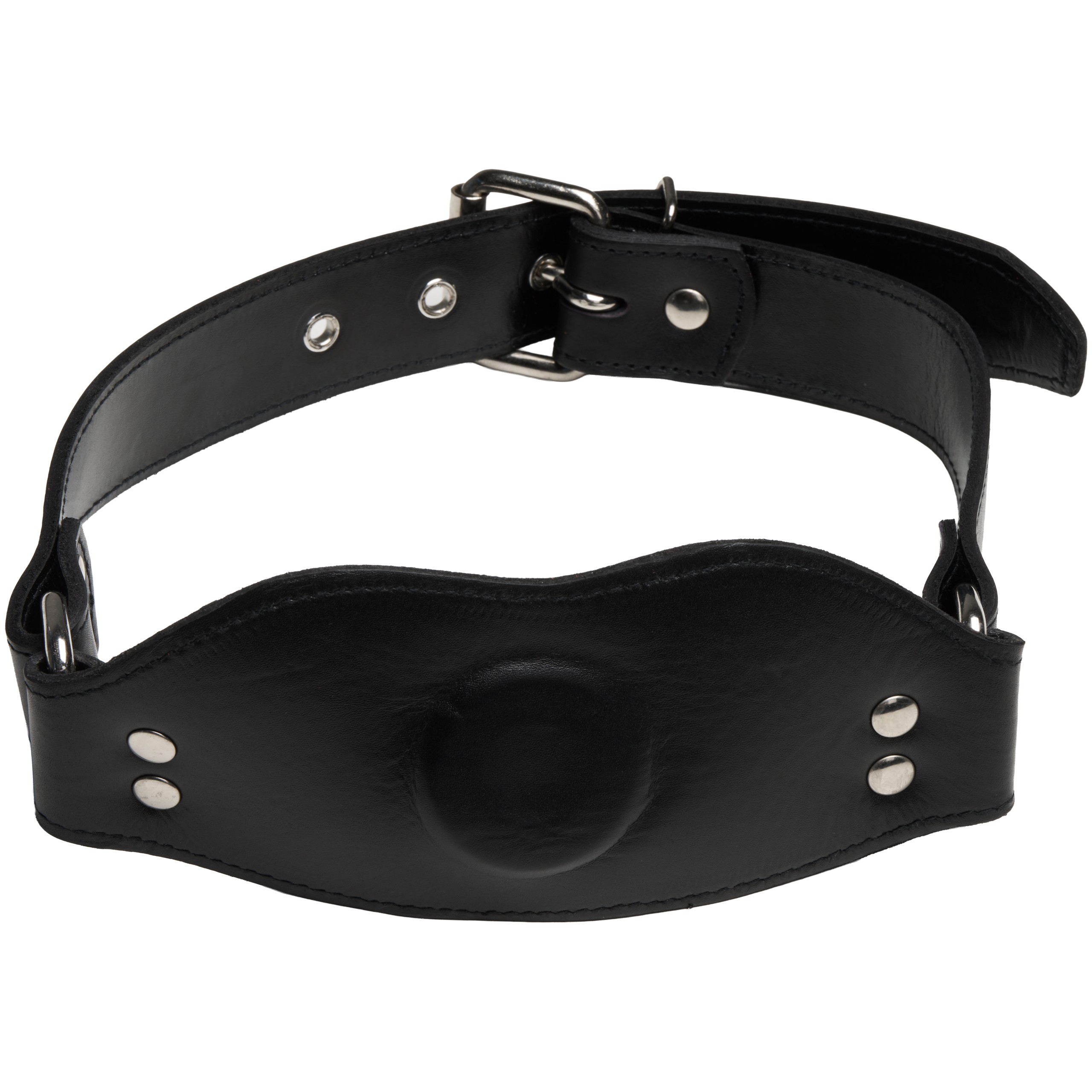 Rouge Læder Strap-On Gag med Dildo var 2