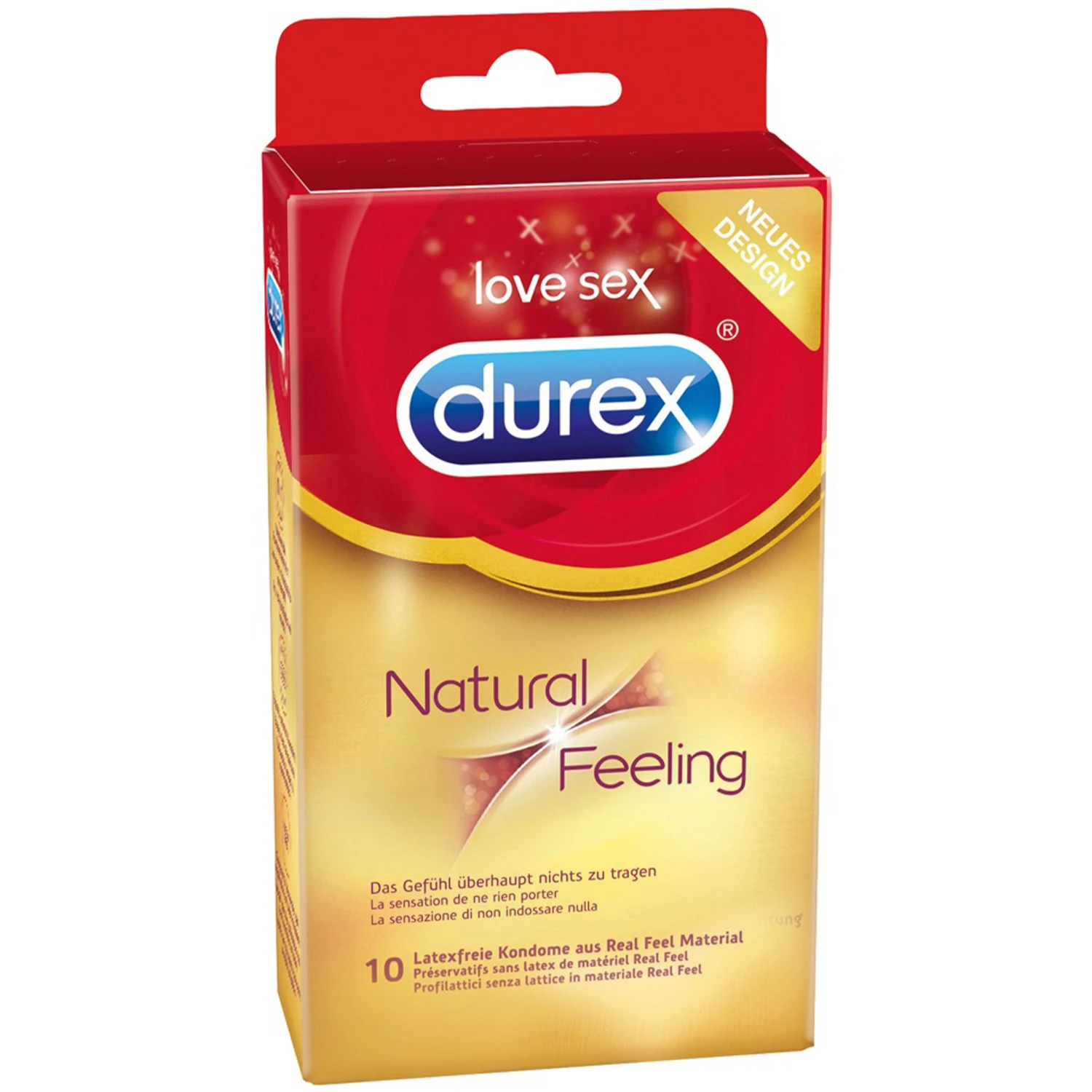 Durex Natural Feeling Latexfri Kondomer 10 stk var 1
