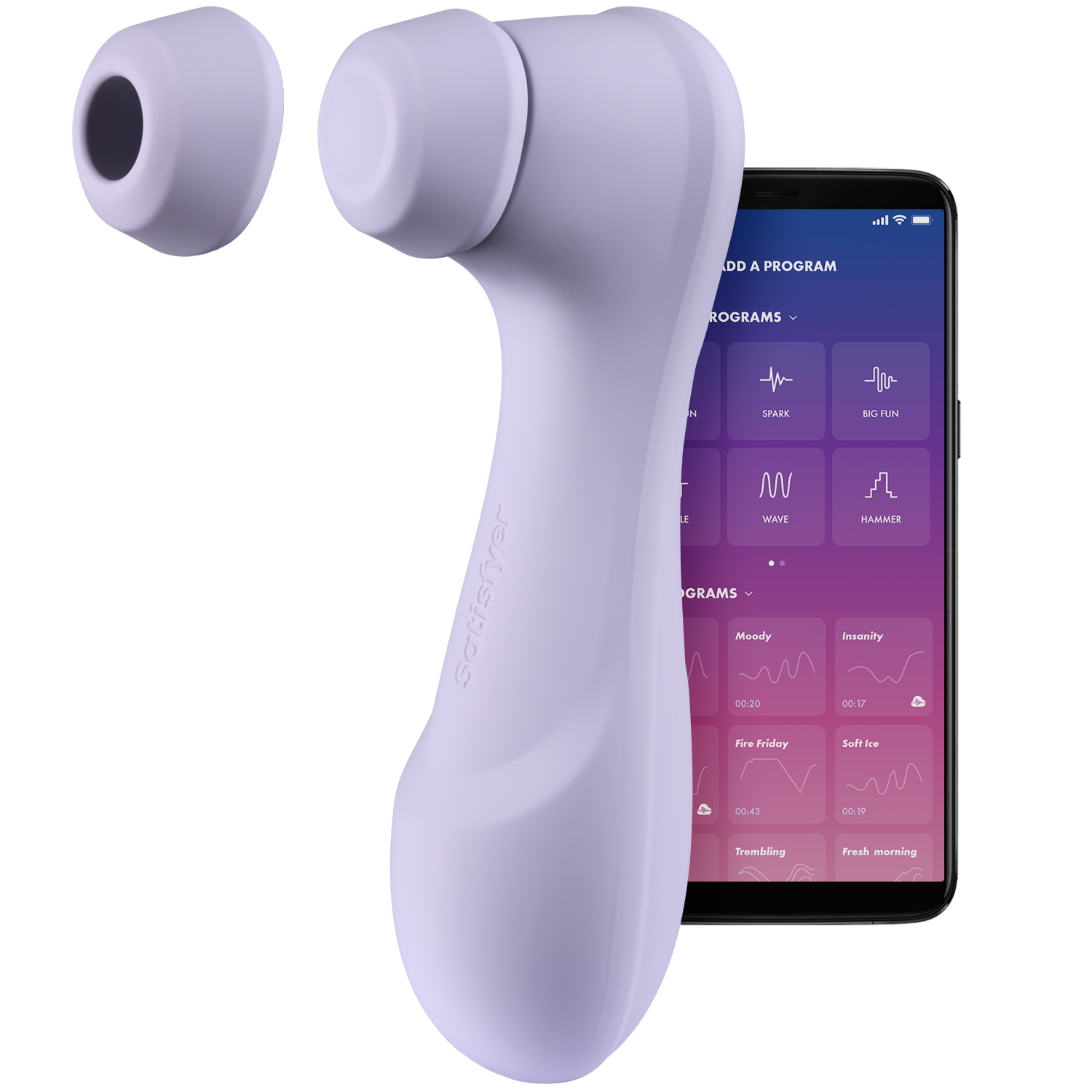 Satisfyer Pro 2 Generation 3 Lilla Liquid Air App-Styret Klitoris Stimulator - Purple thumbnail