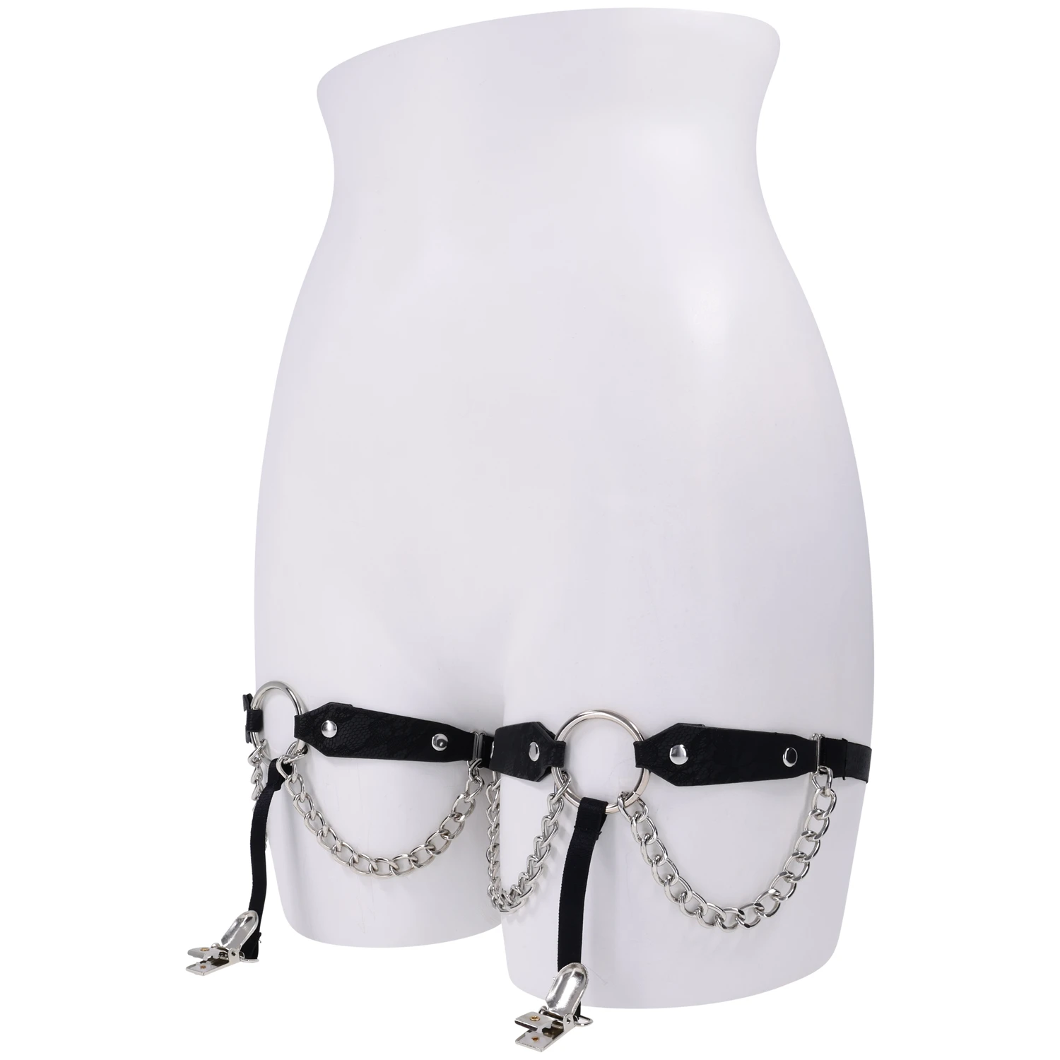 Sex & Mischief Blondestrømpebånd Med Kæde var 1