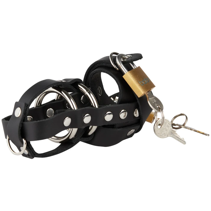 Spartacus Total Chastity Leather Chastity Device var 1