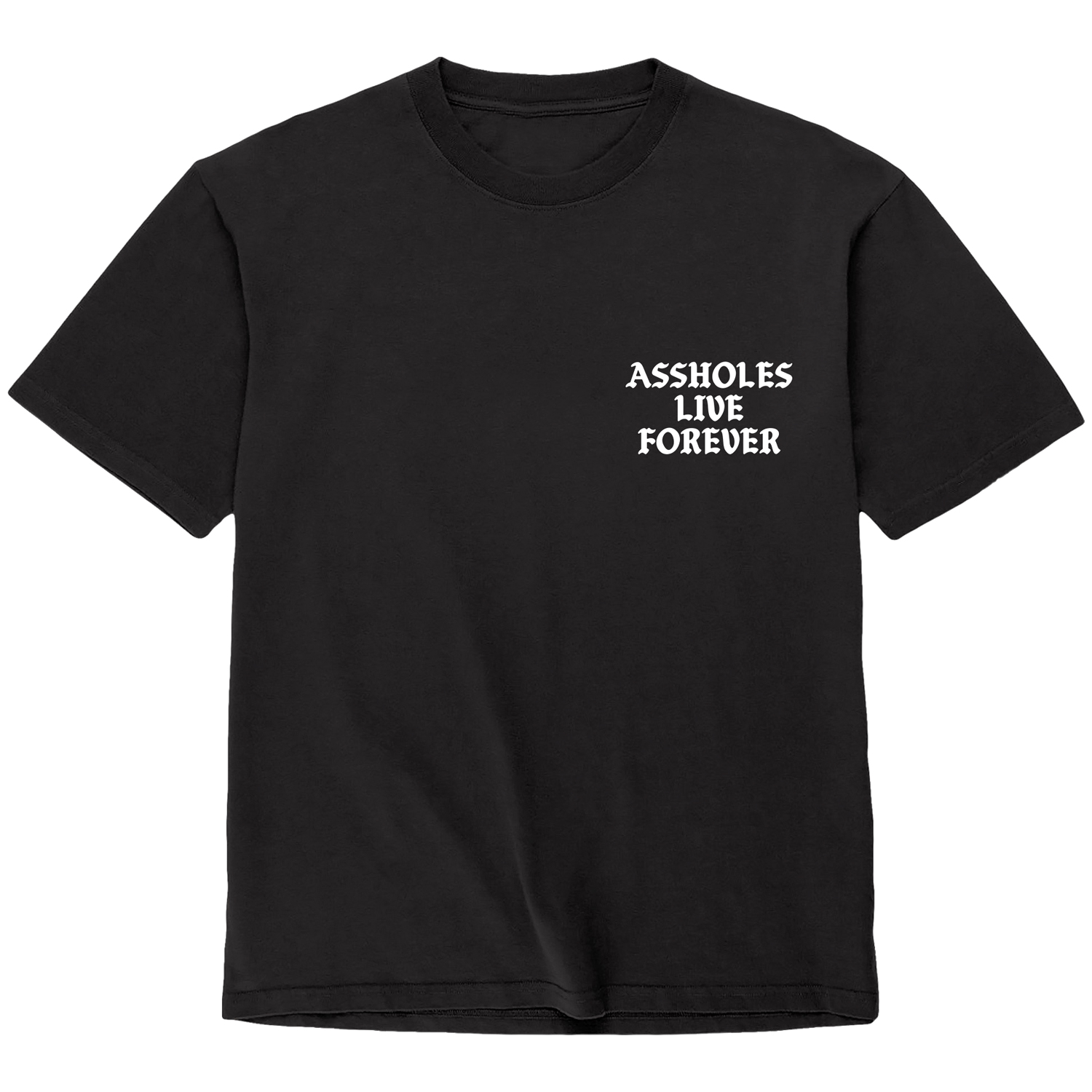 Doc Johnson Assholes Live Forever T-shirt      - Sort - M