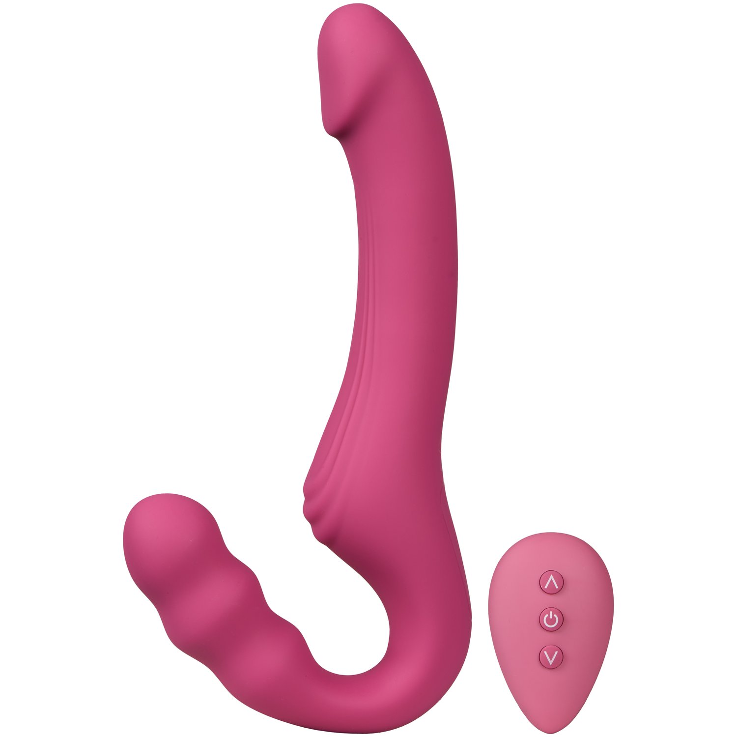 She.E.O Strapless Strap-On Vibrator - Rose