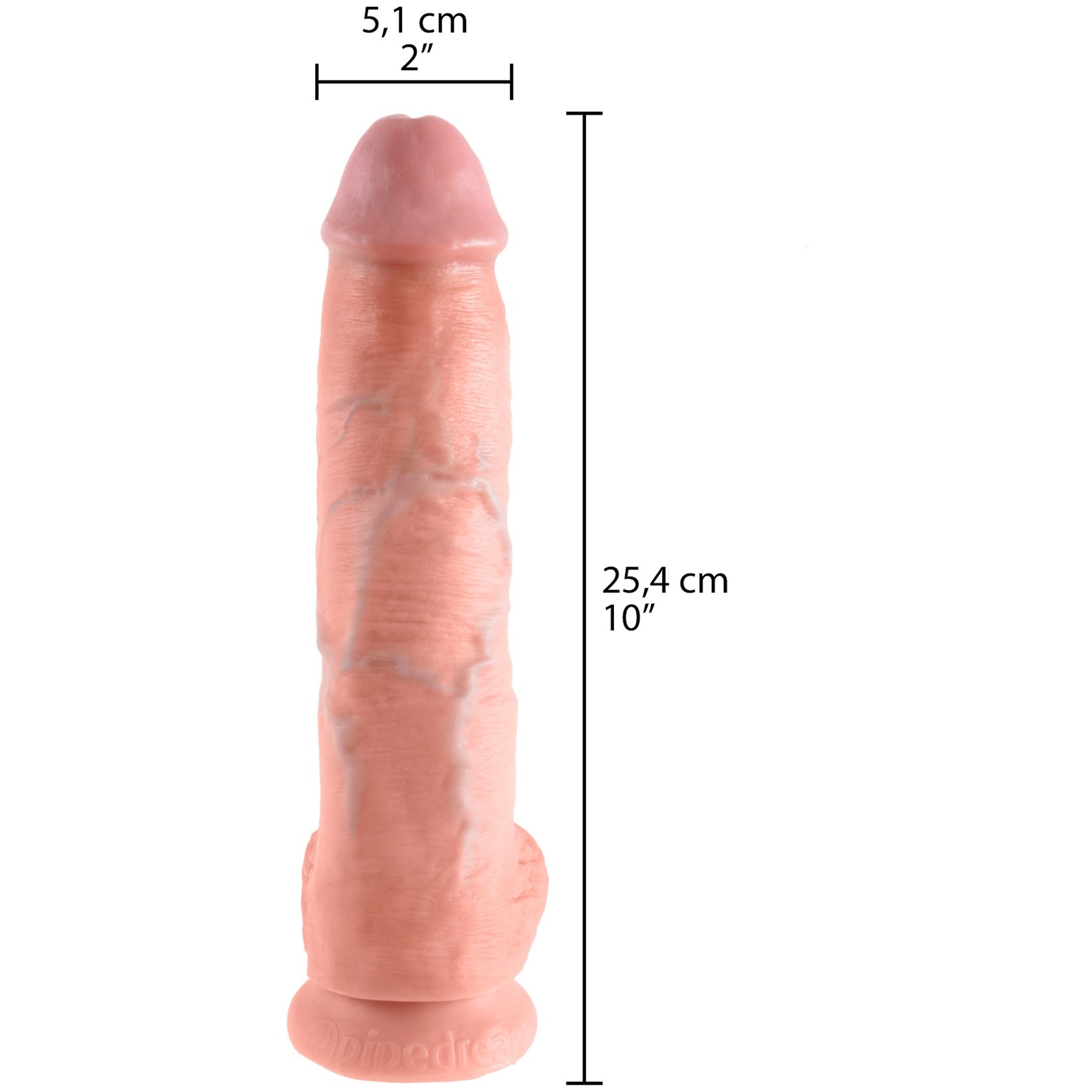 King Cock Realistischer Dildo mit Hoden 25,4 cm var 2