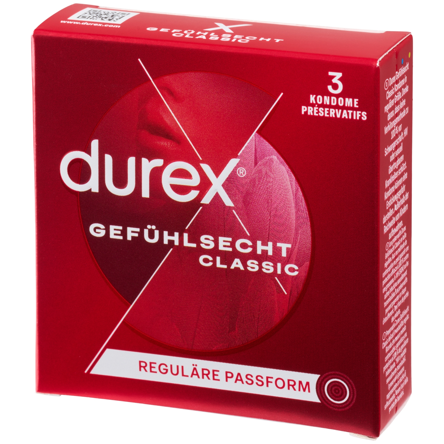 Durex Sensitive Kondomer 3 stk      - Klar