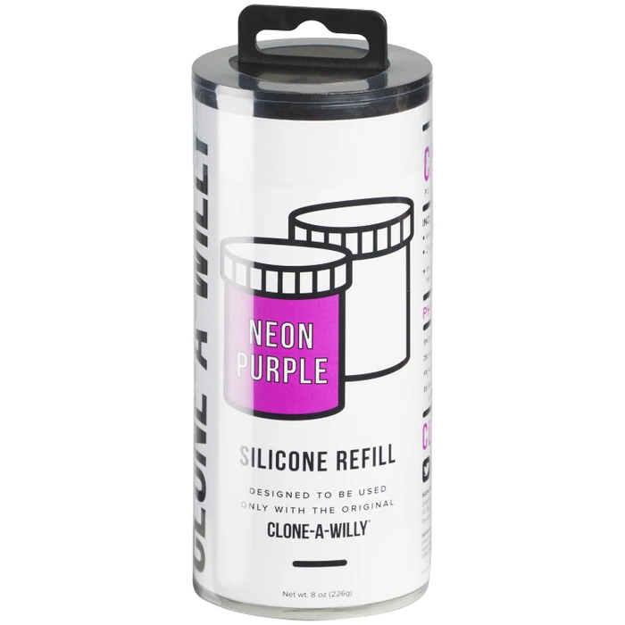 Clone-A-Willy Neon Lilla Silikone Refill var 1