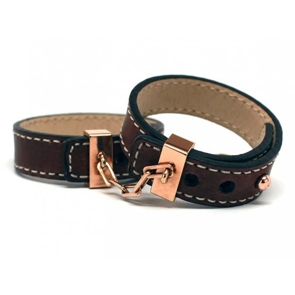 Incoqnito Læder Håndjern Kobber-Brun var 1