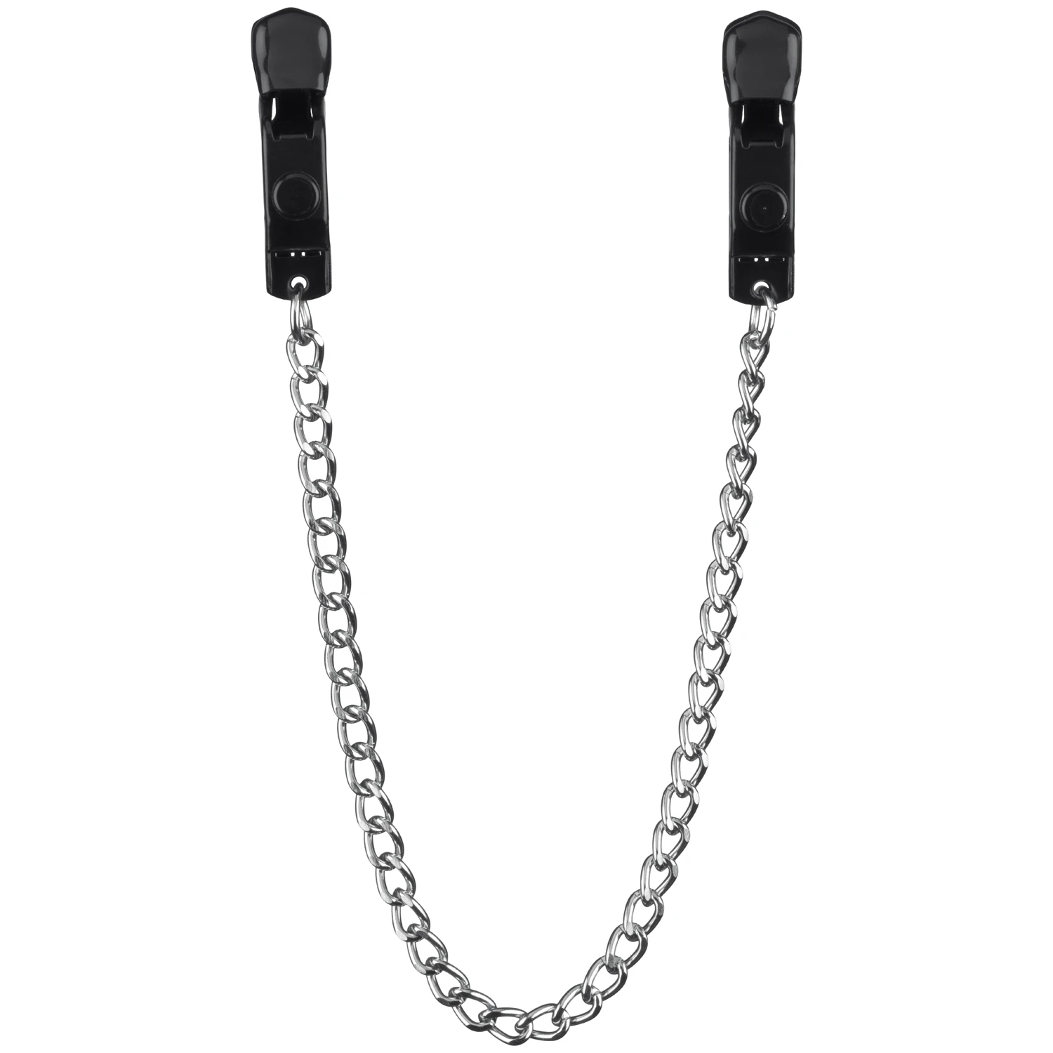 Mister B Pinch Battery Clamps Adjustable with Chain Black var 1