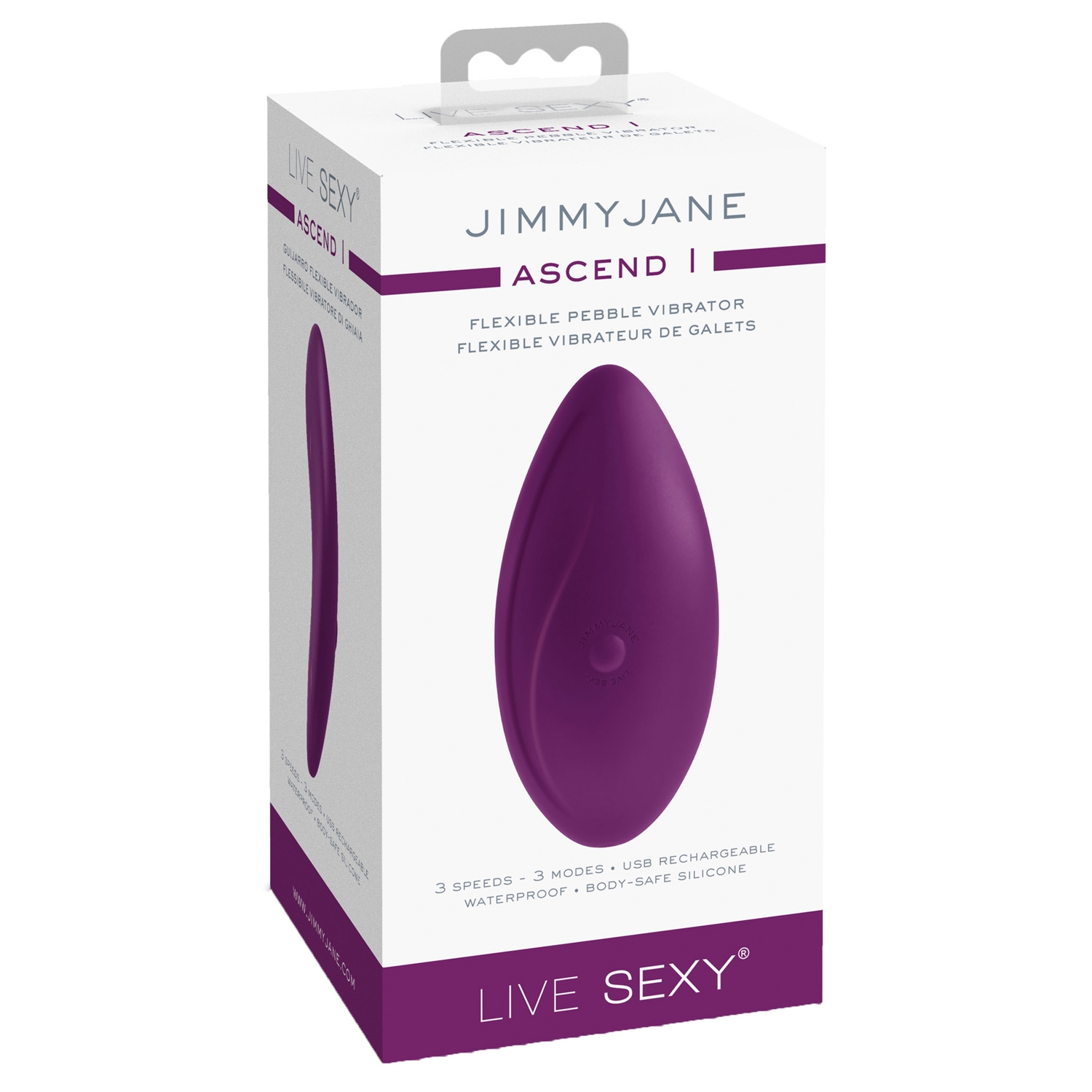 Jimmyjane Ascend 1 Flexible Pebble Vibrator - Buy here - Sinful.com