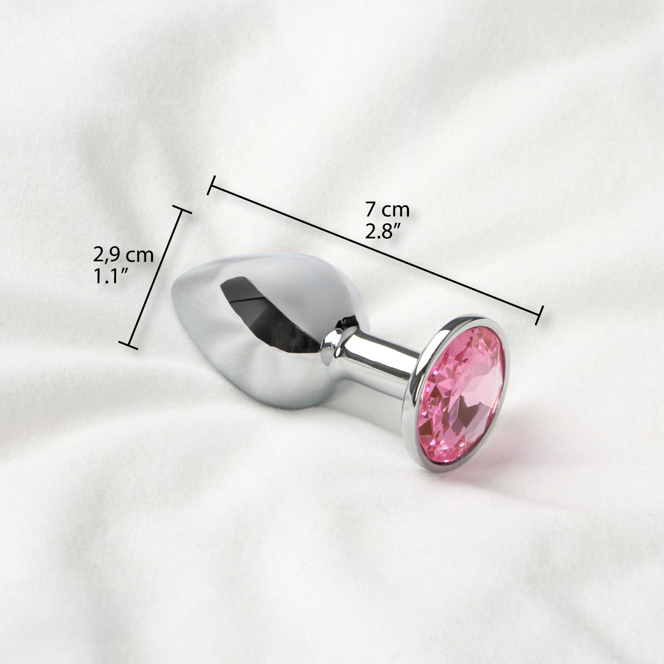 Sinful Pink Jewel Small Metal Butt Plug | Sinful