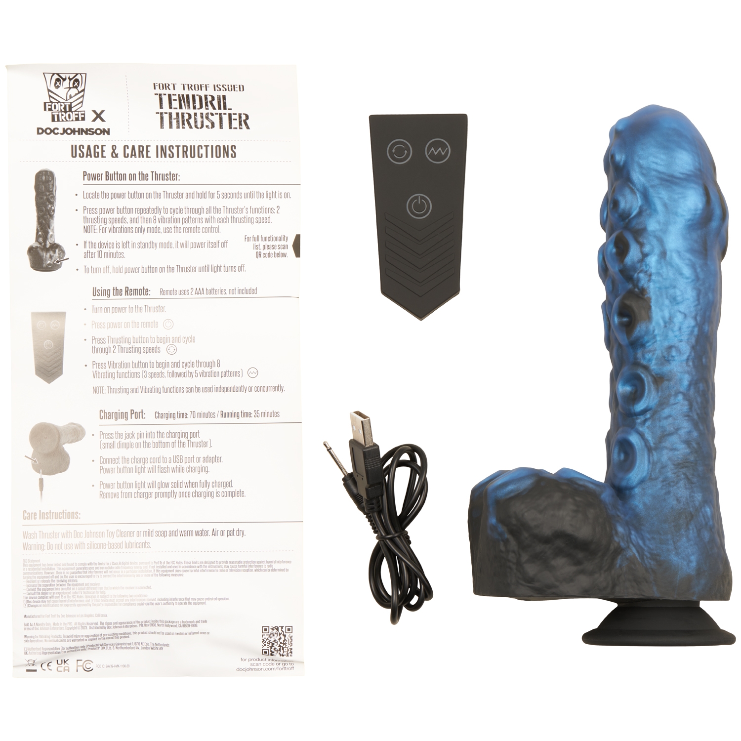 Doc Johnson Tendril Thuster Thrusting Dildo Mini Sex Machine