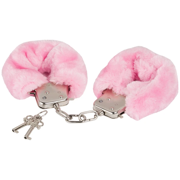 baseks Plush Handcuffs Pink var 1