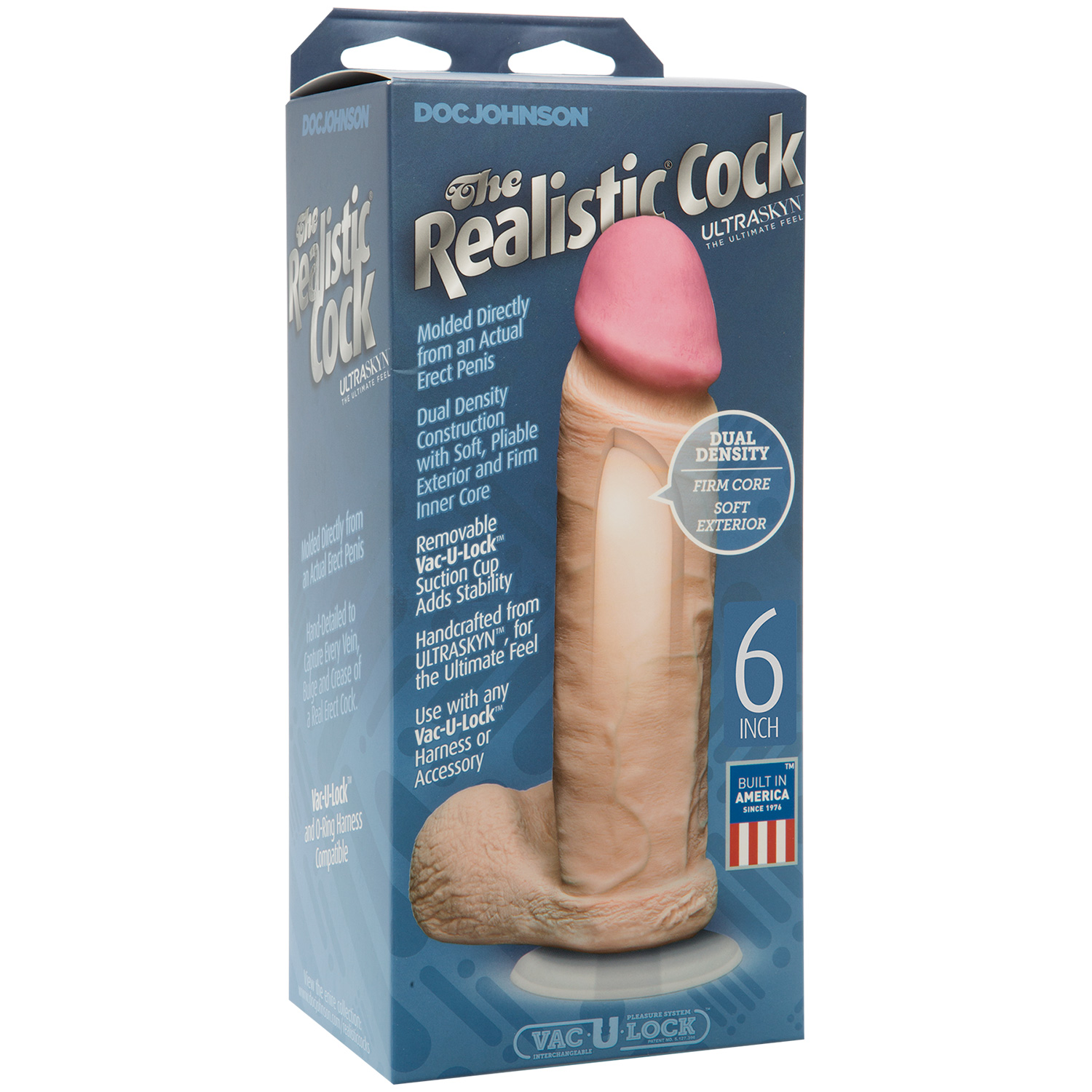 Doc Johnson The Realistic Cock UR3 Dildo 18 cm 1