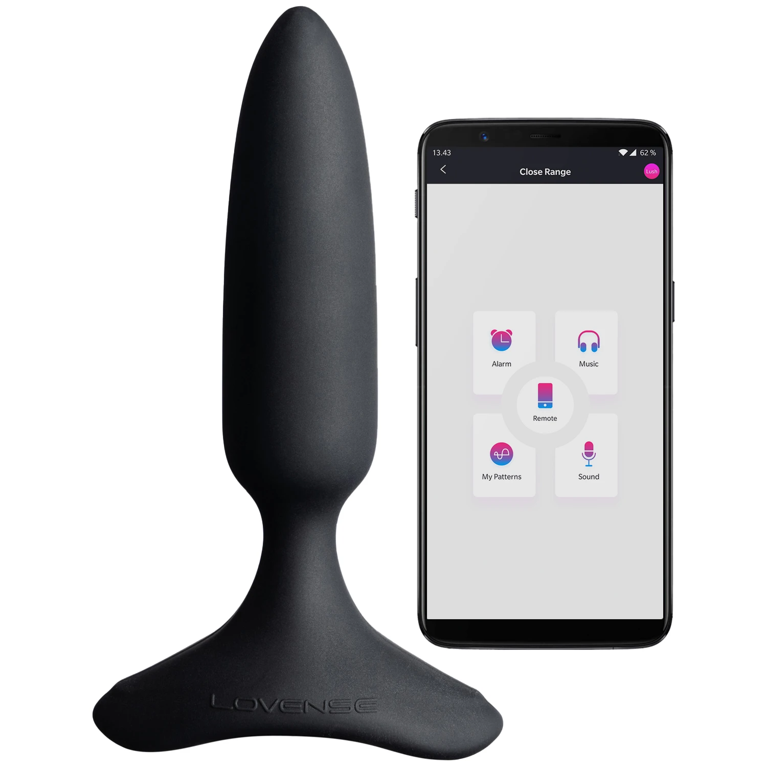 Lovense Hush 2 Plug Anal Très Petit et Connecté 12 cm var 1