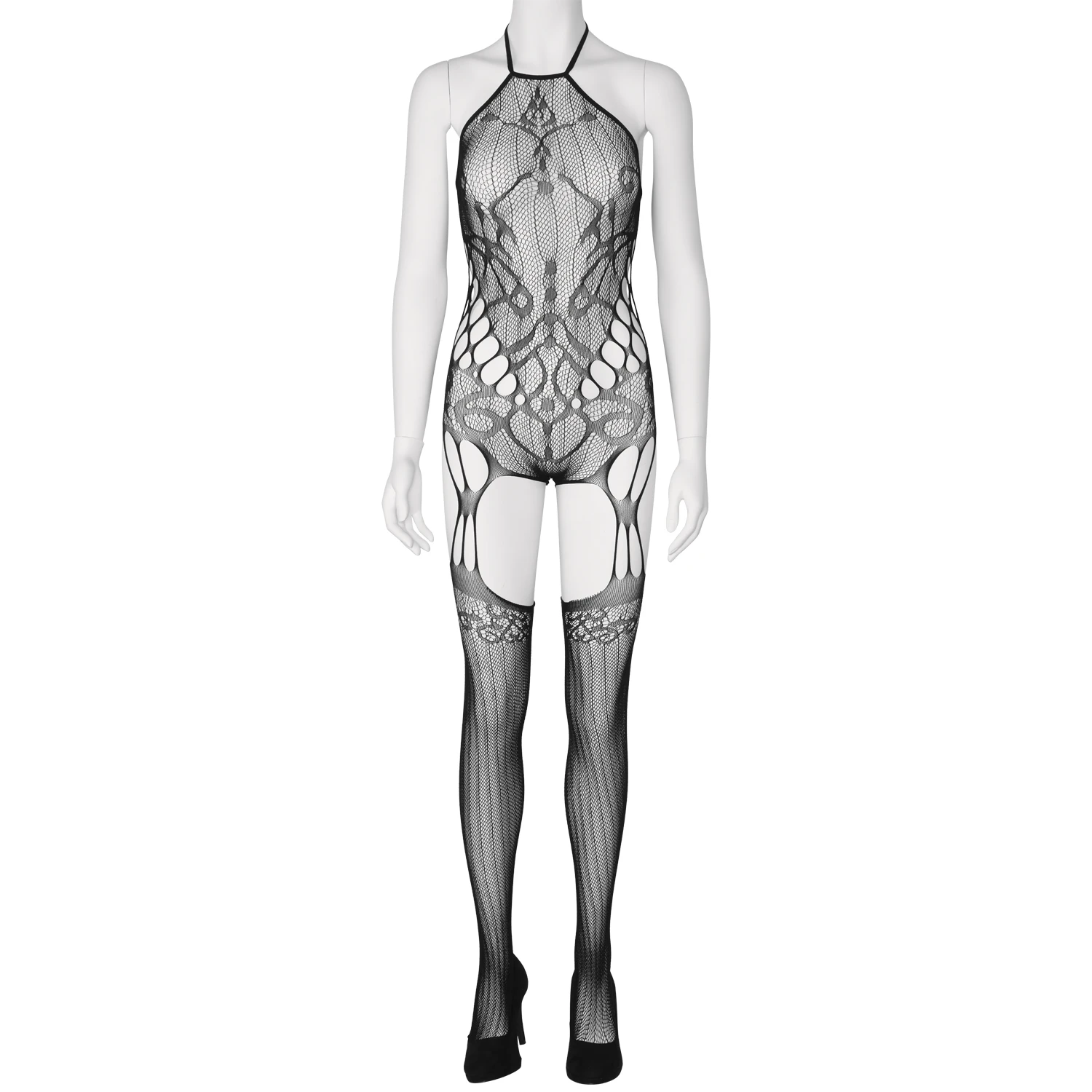 Sheer Fantasy Goodnight Kiss Combinaison Avec Bas var 1