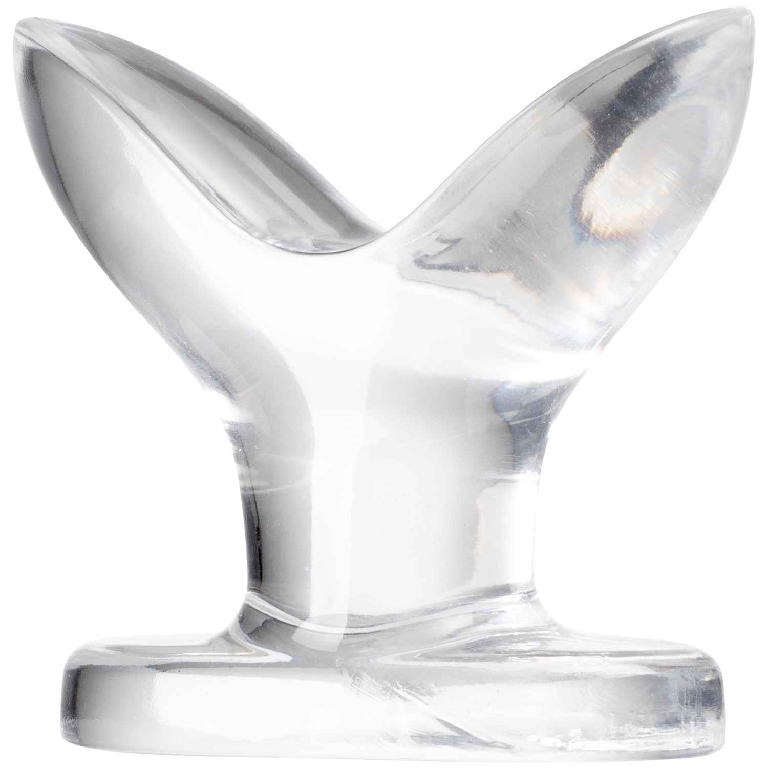 Master Series Anchored Analplug Transparent 9,5 cm 1