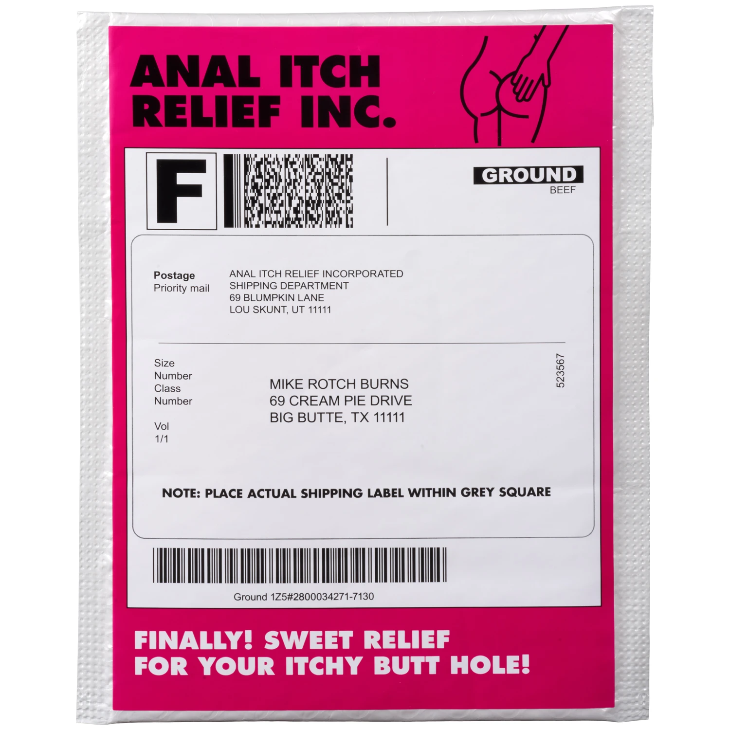 Frisky Anal Itch Relief Inc. Prank var 1