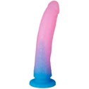 Baseks Gradient Glitter Stor Blå Dildo 22,5 cm var 1