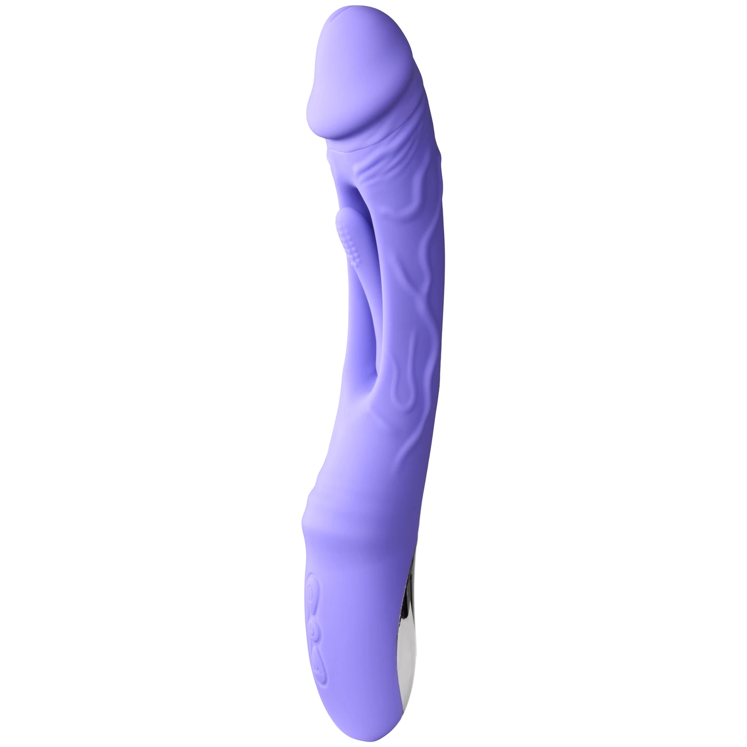 Good Vibes Only Flax Vibrerende Dildo med G-punkts Stimulator 25,1 cm var 1