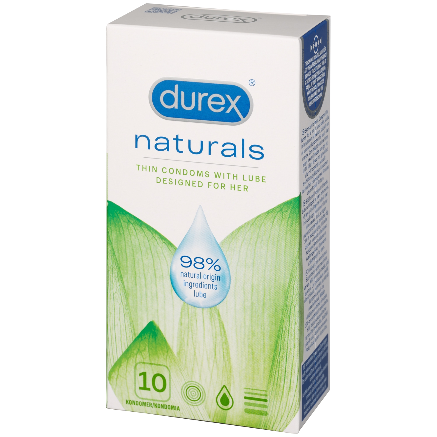 Durex Naturals Kondomer 10 stk - Klar